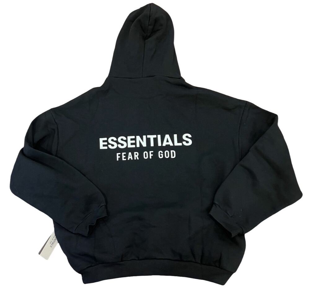 Fear of God Essentials Pullover Hoodie Black Size S New With Tags FOG